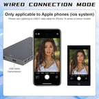 LANBOUY Selfie Screen Back Camera Monitor Phone Vlog Magnetic Selfie Screen Mirroring Vlogging Content Creator Kit for Live Stream Tiktok, Compatible with iPhone