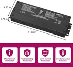 EMITEVER 288W Dimmable LED Driver, 24V 5-in-1 Dimmable Power Supply,3-Channels AC to DC Transformer for LED Light, Compatible with Lutron and Leviton Dimmer, Waterproof IP67 and UL Listed, Class 2