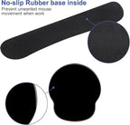 Mouse Pad Keyboard Wrist Rest, Gel Non Slip Rubber Wrist Support Rest Mouse Pad for Home Office, Computer, Laptop, Typist, Gamer, Soft Cushion Mousepad with Memory Foam Ergonomic Nebula Galaxy