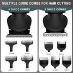 Scttomon Beard Trimmer for Men Professional Mens Beard Grooming Kit T-Blade Trimmer Electric Shaver Razor Nose Body Trimmer Hair Cutting Kit Cordless 7 in 1 Black