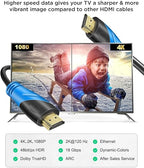 4K HDMI 100 FT Cable (HDMI 2.0,18Gbps) Ultra High Speed Gold Plated Connectors,Ethernet HDMI Cord, 4K@60HZ 2K 1080P 3D ARC Compatible with UHD TV Monitor Laptop Xbox PS4/PS5 ect(30m)