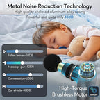 arboleaf Massage Gun Deep Tissue, Full-Metal Electric Portable Hand Held Massager Gun with Case for Back, Body Sore Muscles, Pain Relief, Gifts for Dad, Office, Home, Athletes