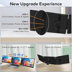 14" Laptop Screen Extender, FHD 1200P IPS Dual/Triple Portable Monitor for Laptop, 360° Flip Left Screen, USB-C/HDMI Plug & Play, Multi Travel Computer Monitor Display for 12-17.3" Win/Mac -S7C