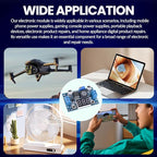 Seloky LM2596 Adjustable DC-DC Step-Down Buck Converter Module with LED Voltmeter Display, Voltage Regulator 4.0-40V Input to 1.25-37V Output Power Supply Module