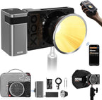 ZHIYUN MOLUS X100 Bi-Color Pro 100W Video Light [Official] V2 Upgraded Version Professional Photography Lighting Portable Continuous Output Lighting 2700K~6500K CRI≥95 TLCI≥97 for Youtuber TT Photog