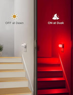 DORESshop RGB Night Lights Plug into Wall, 4 Pack Dusk to Dawn Color Changing Night Light Night Light for Bedroom, Kids Room