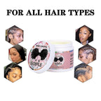 WOZUTUNT Edge Control Wax, Hair Styling Product, Strong Hold Non-greasy Edge Control Gel, Edge Wax, Rosemary Oil for Hair Growth, for Black Hair, Includes Edge Brush, 4 oz