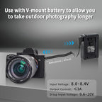 Kimaru D-TAP to NP-FZ100 Dummy Battery Power Cable for Sony A6600, A6700, FX3, FX30, ZV-E1, A7III, A7IV, A7SIII, A7RIII, A7RIV, A7RV, A7C, A7CII, A7CR, A1, A9, A9II Cameras.