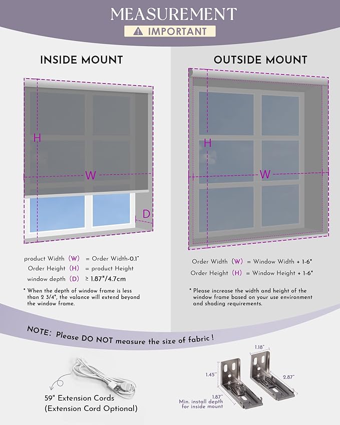 Graywind Smart Roman Shades 20% Blackout Compatible with Alexa Google Rechargeable Motorized Window Blinds Remote Control View Visible Plain Fold, Custom Size (Semi-Sheer Grey)