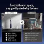 Soocas NEOS II - Electric Toothbrush with Water Flosser, Sonic Electric Toothbrush for Adults, Cordless Water Flosser for Travel, Portable Oral Irrigator, Up to 100% Plaque Removal, Dark Violet