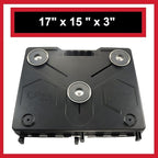 The OmniShelf Portable Workstation, Magnetic Toolbox, Laptop Stand w/ 50 lb Capacity, Hands Free Workstation, Attach to HVAC, Trucks, Walls, Poles etc. (Model # OSO1 - Magnets)