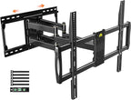 FORGING MOUNT Heavy Duty TV Wall Mount for 42-110" TVs up to 220lbs with 8.2" Sliding Moving for Screen Centering, Full Motion TV Mount Fit 24"-16" Studs with Swivel,Tilt&Level, Max VESA 800x600mm