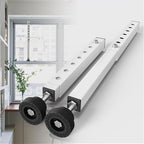 Gadgetzan 1 Pack Window Security Bars Adjustable 11"-18",Portable Short Sliding Window Lock Bar for Child Safety/Anti-Theft,Window safety lock with Rubber Base for Vertical and Horizontal Window-White