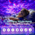 One Fire Galaxy Projector, Vibrant Galaxy Light Projector, White Noise & Bluetooth Room Lights for Bedroom,Remote Timer Kids Night Light,Cute Room Decor for Teen Girl Valentine's Day Gifts