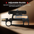 SMALLRIG Universal Mount Plate Kit with Dual 15mm Rod Clamp for Cameras, Built-in Quick-Release Plate for Arca-Swiss, with 1/4"-20 and 3/8"-16 Threaded Holes - 5365