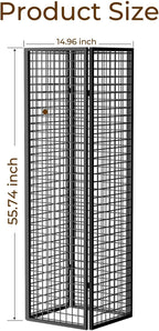 DEMEGA Grid Wall Panels Foldable Gridwall Panel Display Stand Art Show Display Panels for Vendor Events Craft Shows Merch Display
