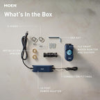 Moen Flo Smart Water Monitor and Automatic Shutoff Sensor, Wi-Fi Connected Water Leak Detector for 1-1/4-Inch Diameter Pipe, 900-002