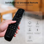 SofaBaton U2 Universal Remote with Backlit Button and Upgraded Scroll Wheel, All in One Universal Remote Control with App Control, Custom Macros for Smart TVs,Sound Bar, DVD/Blu-ray Players and More
