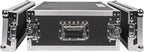 Sound Town 4U PA/DJ Rack/Road Case, 4-Space, with 21" Rackable Depth, Plywood, Metal Ball Corners, Pro Tour Grade Flight Case (STRC-4U)