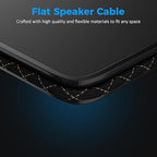 14/2 Speaker Wire 35 Feet, 14AWG Gauge Speaker Cable, Direct Burial, Durable Nylon Braided, in Wall, 2 Conductors, OFC Oxygen-Free Copper, for Car Audio Stereos, Home Theater, Surround Sound, Radio