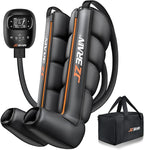 Air Compression Leg Recovery Boots : Dual-Power Sequential Compression System Device with Smart Pressure Sensor - 6 Modes & 14 Positions Foot and Leg Massage for Athletes & Gym (Small)