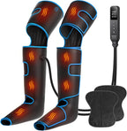 CINCOM Leg Massager with Heat and Compression, Air Compression Leg Massager for Circulation and Pain Relief Muscles Relaxation Gifts FSA - HSA