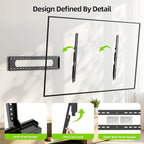 USX MOUNT Fixed TV Wall Mount for 65-120 inch Flat TVs up to 220 Lbs, Low Profile Wall Mount TV Bracket fits 16" 18" 24" 32" Stud Spacing, Max VESA 900x600mm for Most 65 75 85 86 90 98 100 120 inch