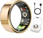 Smart Ring Health & Fitness Tracker for Men & Women, Heart Rate, SPO₂, Sleep & Activity Monitoring, IP68 Waterproof, Long Battery Life, Family Care Mode, No Subscription Fee (Rose Gold, 8)