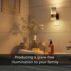 L LOHAS LED Night Lights Plug into Wall, Acrylic Night Light,Dimmable Nightlight with 0-100 LM Adjustable Brightness, 3000K Plug in Night Light with Dusk to Dawn Sensor, for Bathroom Hallway