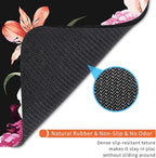 Armanza Square Mouse Pad Pink Flower, Personalized Premium-Textured Custom Mouse Mat Design, Washable Mousepad Cloth, Non-Slip Rubber Base Computer Mouse Pads for Wireless Mouse