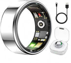 Smart Ring Health & Fitness Tracker for Men & Women, Heart Rate, SPO₂, Sleep & Activity Monitoring, IP68 Waterproof, Long Battery Life, Family Care Mode, No Subscription Fee (Silver, 7)
