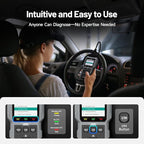 TOPDON AL500B OBD2 Scanner Battery Tester 2 in 1 Code Reader, Full OBDII Diagnosis, 12V Battery Tests & 12V/24V Cranking Tests, Charging Tests, Scan Tool, Car Diagnostic Tool for All OBDII Cars