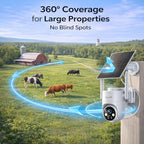 SOLIOM 4G LTE Cellular Security Camera, No WiFi Security Camera, Security Camera Wireless Outdoor for Remote Areas – Solar Powered, Live View, Color Night Vision, PIR Motion Sensor, 2-Way Talk, S90
