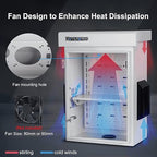 Outdoor Electrical Box, Cold-Rolled Steel Plate, Aluminum Alloy Back Beam, One-Piece Ventilation Design, IP65 Waterproof, Wall/Pole Mounted (17.8" x 13.8" x 8")