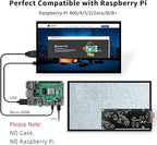 HMTECH 10.1 Inch Raspberry Pi Screen HDMI Monitor 1024x600 LCD Display 16:9 IPS Screen for Raspberry Pi 5/4/3/2/B/B+ Win11/10/8/7, Free-Driver, Non-Touch