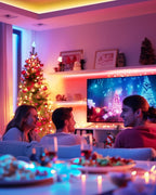 HitLights LED Strip Lights, 4 Pre-Cut Waterproof RGB Small LED Light Strip Kit Dimmable Color Changing SMD 5050 LED Tape Light with RF Remote, UL-Listed Power Supply and Connectors for TV Bedroom Home