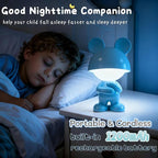 ShonlPin Night Light for Kids,Rechargeable Table Lamp,Touch Lamps for Nightstand,Dimmable,Breastfeeding,Nursery,Sleep Aid,Bluey Cute Decor Gifts Stuff for Baby Toddler Boys Girls Christmas Birthday