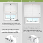 ZSTARR Smart Roman Shades Rechargeable Motorized Blinds with Remote Light Filtering Roman Window Shades Plain Fold Soft for Doors Bedroom, Custom Size (Light White)