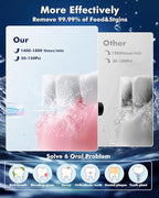 Water Flossers for Teeth - 5 Modes, 6 Flossing Tips, Rechargeable Cordless Portable 300ML Larger Tank Electric Waterflosser Cleaner IPX7 Waterproof Floss Cleaning Teeth Pick for Home Travel