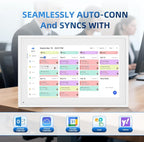 Calendar Digital 10.1 Inch, Digital Frame Combined Smart Touch Screen Electronic Wall Planner Family Organizer Chore for Family Schedules Gift for Mother Mom Women Grandpa