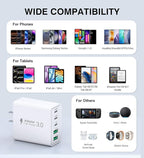 60W USB C Charger Block, 2-Pack Wall Fast Charge Cube Powered Multi-Port Plug Power Adapter Type C Brick for iPhone 17 16 15/15 Pro Max/14/14 Pro Max/13/13 Pro Max/12/12 Pro iPad, Motorola, LG, Huawei