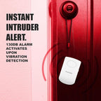 Securityman Door Handle Alarm with 130dB Vibration Triggered Portable Door Alarms When Opened - Perfect for Kids, Toddler, Elderly, Hotel, Travel, Bedroom (2 Pack Door Security)