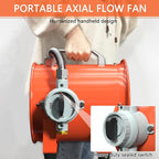 FICBXRA 12 Inch Explosion Proof Fan Portable Utility Blower Extractor Fan 790W/7A 2645CFM Industrial High Velocity Ventilator for Exhausting & Ventilating