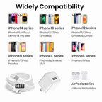iPhone Charger, [Apple MFi Certified] 2 Pack 10ft iPhone Charger Data Sync Transfer Lightning Cable with Travel USB Wall ChargerBlock Compatible with iPhone13/12/11 Pro/SE/XS/X/XR/8/7/iPad/AirPods