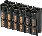 Storacell by Powerpax AAA Battery Storage Caddy, Black, Holds 12 Batteries (Not Included)