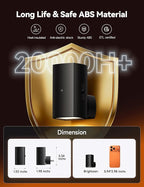 Brightown 2 Pack Black White Night Lights Plug into Wall, Modern Night Light with Rotating Plug, Dusk to Dawn Sensor, 0-100LM Stepless Dimming Aora Night Light for Hallway Bedroom Bathroom,Amber