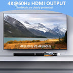 Kinhaly USB C to HDMI for TV, 4K@60Hz Type C to HDMI Adapter with Charging Port, iPhone to Hdmi to USB C Adapter Compatible for iPhone 16/15 Series/iPad Pro/Galaxy/MacBook Pro to HDTV Projector