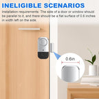 ANKOSHUN Door Window Alarm Sensors - Door Alarms for Kids Safety, Door Alarms for Home Security, for Home, Office, Store, Garage, Dorm Room, Apartment, RV, 8 Pack