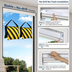 MANSNIX Smart Motorized Blinds with Remote, Cordless No-Drill Automatic Roller Shades, Blackout Electric Blind for Windows, Linen Stone, 33.5 x 72