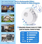 KOOSTONE Wireless Door Chime & Door Bell Chime with Rechargeable Receiver, 55 Tunes, Up to 600ft Range - Magnetic Door Chime Sensor for Home & Business Door Entry Chime Alert (1 Receiver + 2 Sensors)